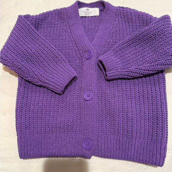 H&M Other - H&M Purple Kid’s Knit Cardigan Size 3T